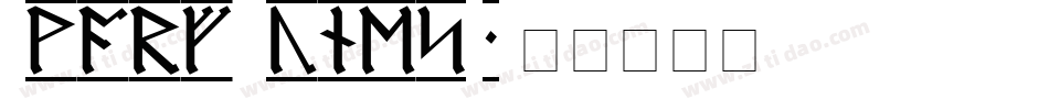 Dwarf Runes 1字体转换